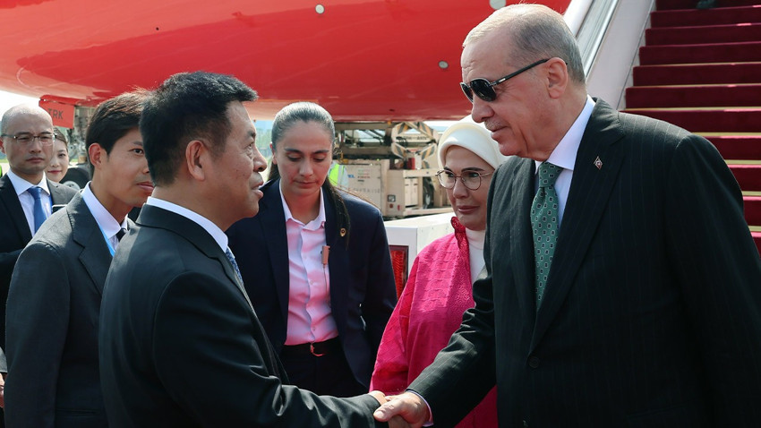 Cumhurbaşkanı Erdoğan, Şanghay zirvesi için Çin'e gitti!