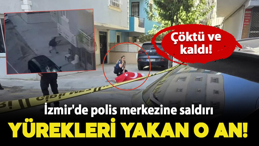 İzmir'deki saldırıda yürek yakan o an! Şehit polisin yanında çöktü kaldı