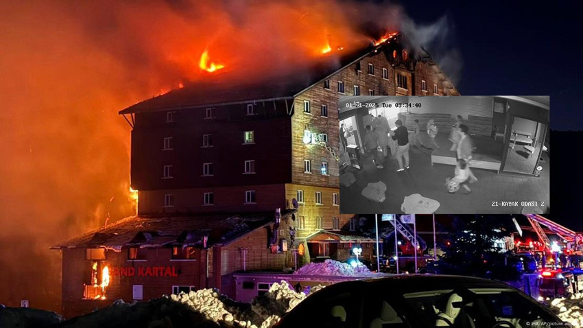 Kartalkaya otel faciasında yeni görüntüler ortaya çıktı! Dehşet anları kameraya yansıdı