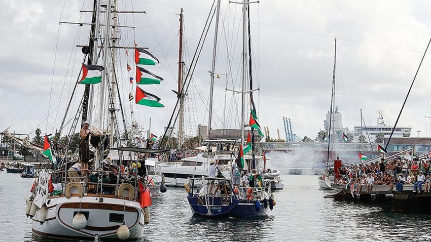 Küresel Sumud Filosu üzerinde dron hareketliliği! "Sarı bölge"ye doğru ilerliyor