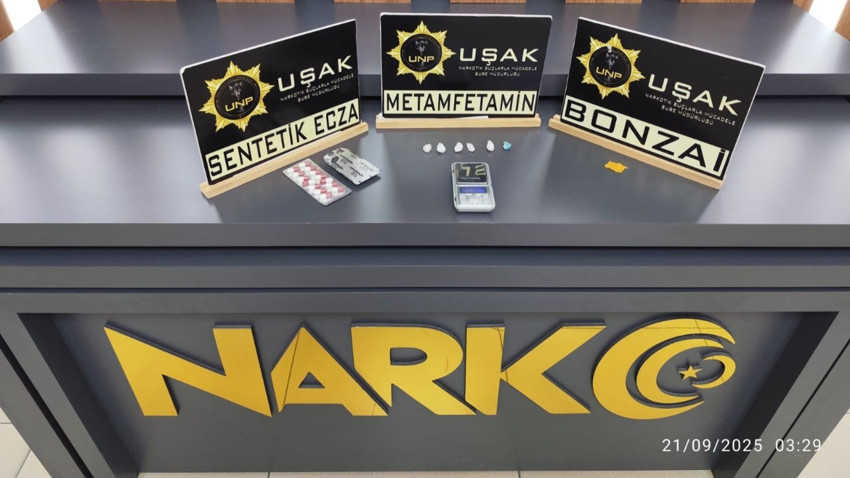 Uşak'ta uyuşturucu operasyonu! 4 kişi tutuklandı