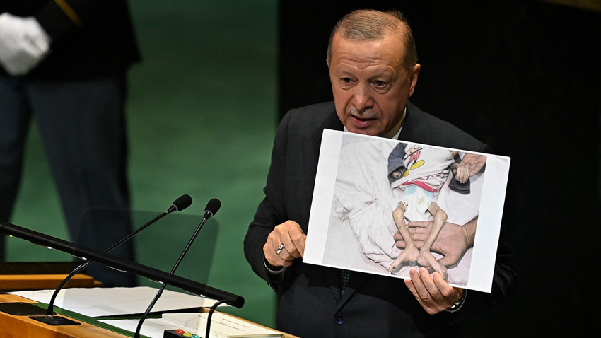 Cumhurbaşkanı Erdoğan'dan BM Genel Kurulu'nda tarihi konuşma: "Bu insanlığın dip noktasıdır"