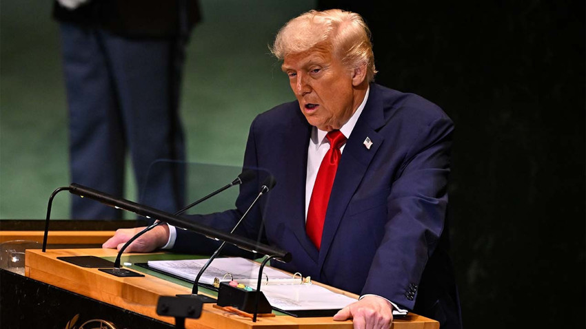 Hamas'tan talebini açıkladı! Donald Trump'tan Genel Kurul'da ilginç sözler: 'BM bana çalışmayan merdivenler verdi'
