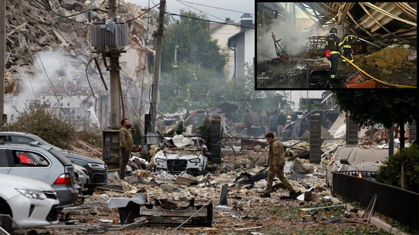 Savaşın en büyük saldırılarından: Ukrayna'nın başkenti Kiev'e bombardman! Çok sayıda ölü ve yaralı var