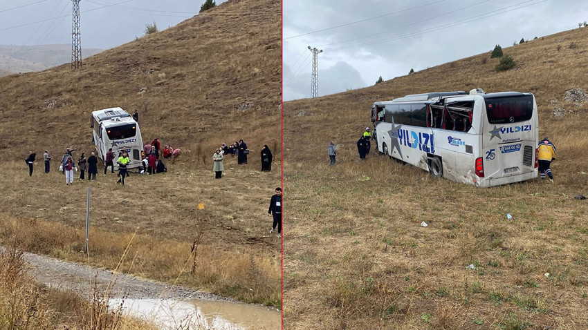 Sivas’ta otobüs kazası: Çok sayıda yaralı var!