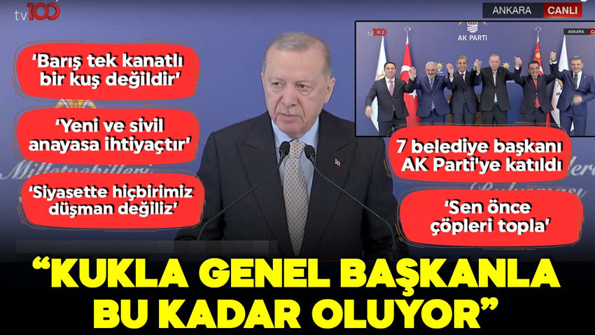 Cumhurbaşkanı Erdoğan'dan önemli açıklamalar: 'Kukla genel başkanla bu kadar oluyor!'