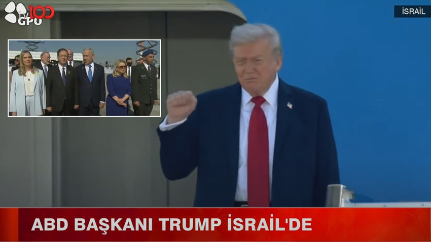 ABD Başkanı Trump İsrail'e geldi! Cumhurbaşkanı Erdoğan'a övgü dolu sözler