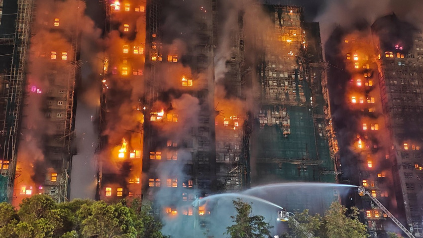 Hong Kong'da yaşanan yangın felaketinde can kaybı 128'e çıktı!