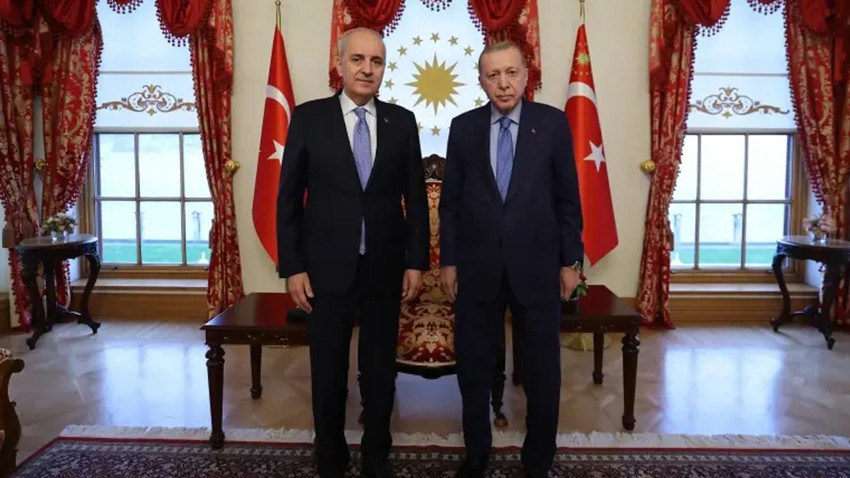 Dolmabahçe'de kritik görüşme! Cumhurbaşkanı Erdoğan Kurtulmuş'u kabul etti