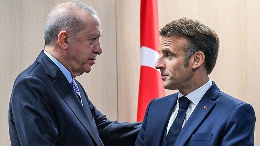 Cumhurbaşkanı Erdoğan, Fransa Cumhurbaşkanı Macron ile görüştü