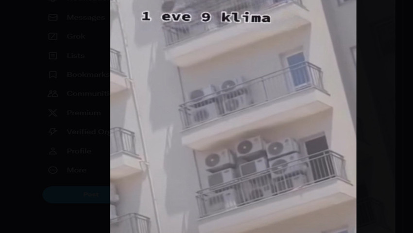 Türkiye'de çekildi fotoğraf... Evin balkonundaki detayı görenler dondu kaldı. 1,2,3,3,5,6,7,8 tam 9 tane - Resim : 1