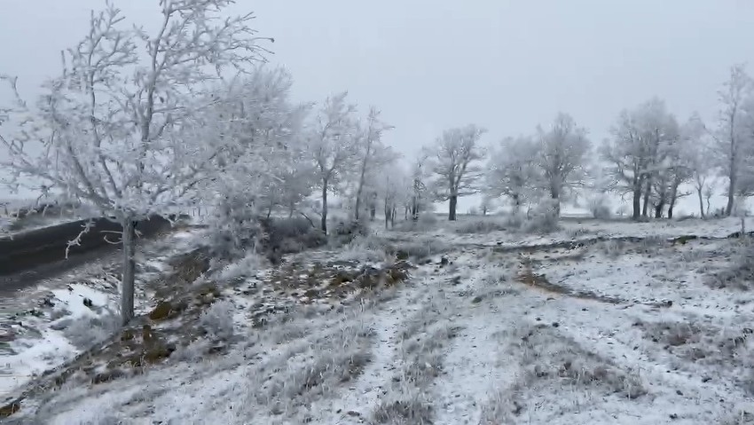 Hava sıcaklıklarının düştüğü Tekirdağ'da etkili olan kar yağışının ardından beyaza büründü. Yetkililerden önemli uyarı geldi - Resim : 2