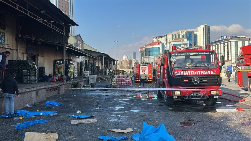 Ataşehir'de sebze halinde korkutan yangın! - Resim : 2