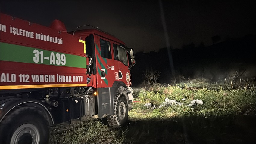 Hatay'da ormanlık alandaki yangın söndürüldü - Resim : 1