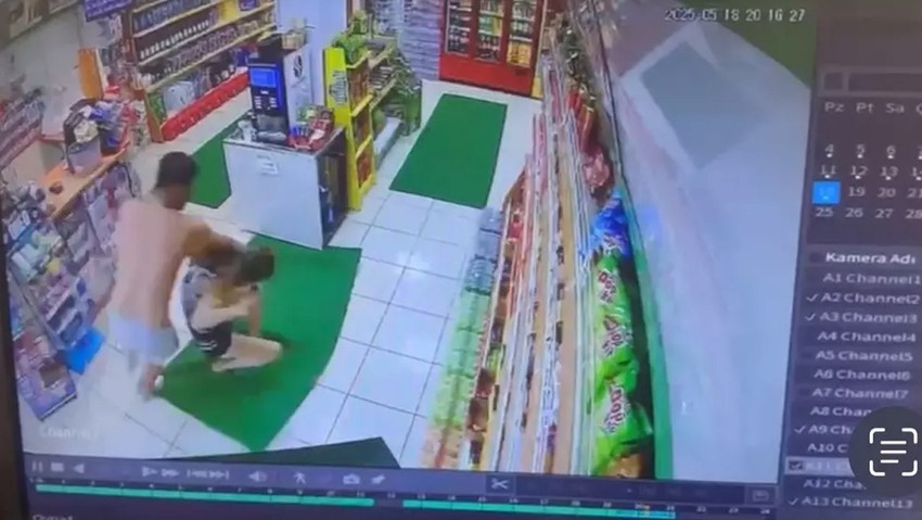 Akaryakıt istasyonunda kabus anları! Tanımadığı adamdan dakikalarca dayak yedi! O anlar kamerada - Resim : 3