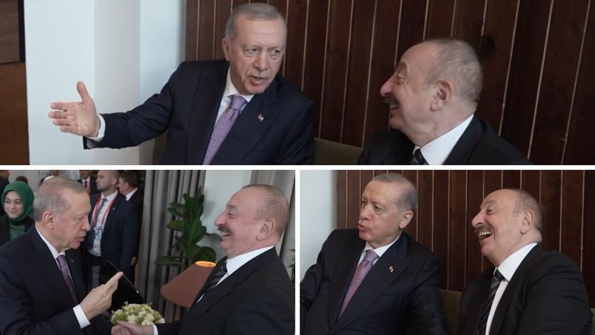 Budapeşte’de samimi anlar! Erdoğan ve Aliyev'in sohbeti gündeme damga vurdu! - Resim : 1