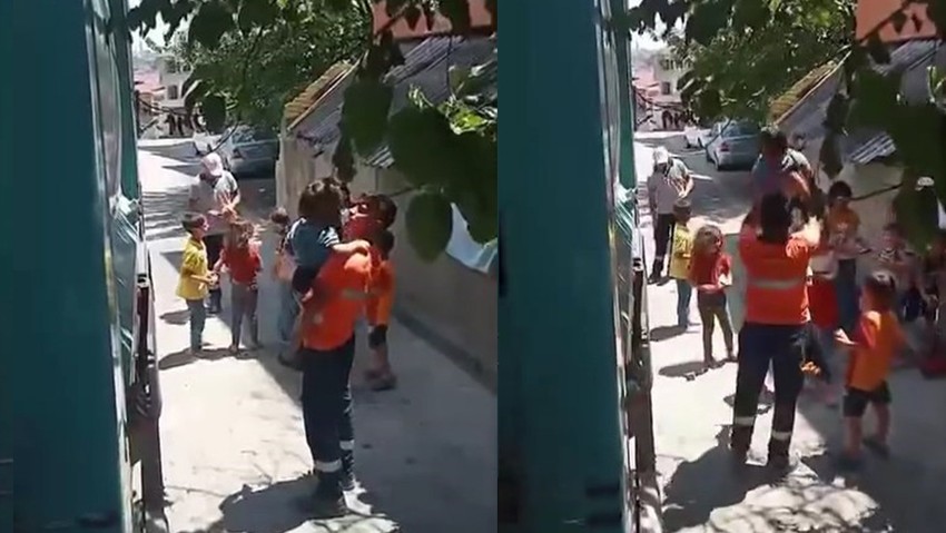 Temizlik personellerinden yürekleri ısıtan davranış - Resim : 1