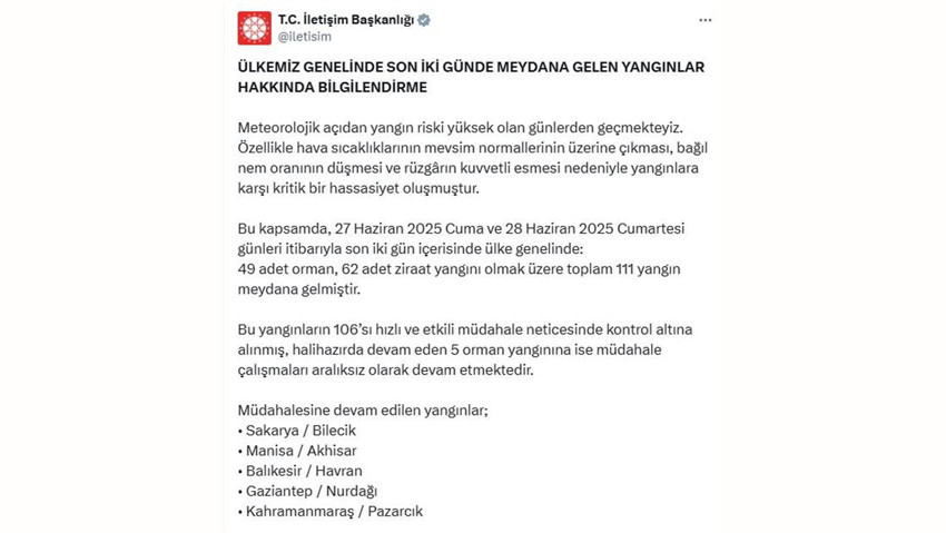 Ülkenin dört bir tarafı yangınlara teslim oldu! İletişim Başkanlığı bildirdi... Köy ve evler boşaltıldı - Resim : 9