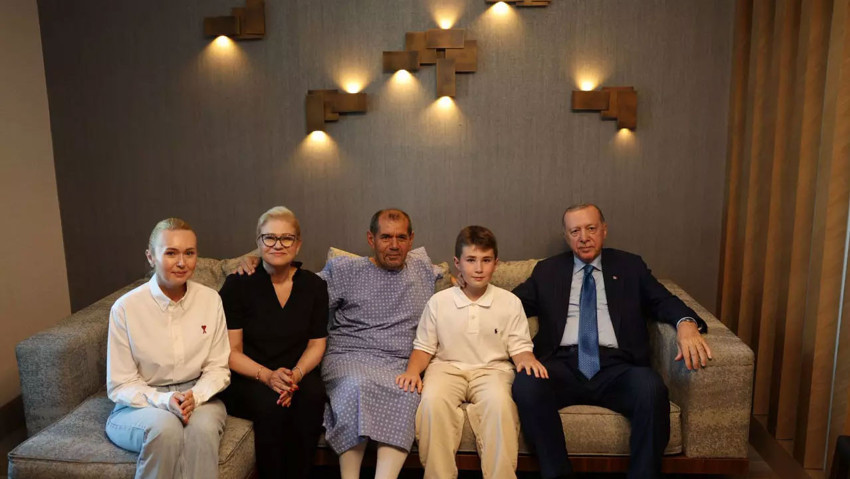 Erdoğan'dan Dursun Özbek'e geçmiş olsun ziyareti - Resim : 2