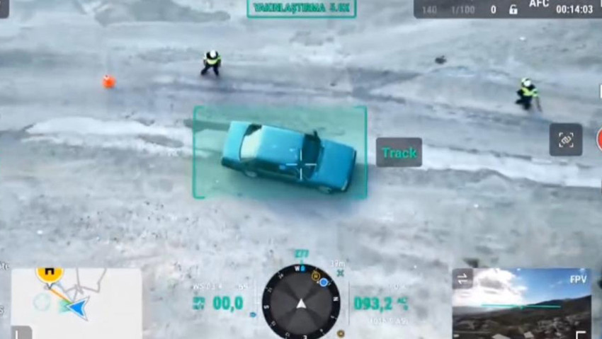 Sürücünün "uyanıklığı" işe yaramadı! Dron kamerası her şeyi kaydetti - Resim : 1