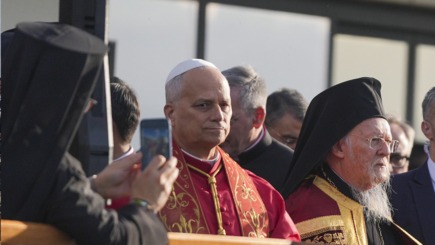 Dünyanın gözü bu ziyaretteydi! Papa 14. Leo tarihi bazilikada ayine katıldı - Resim : 4