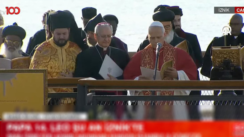 Dünyanın gözü bu ziyaretteydi! Papa 14. Leo tarihi bazilikada ayine katıldı - Resim : 1