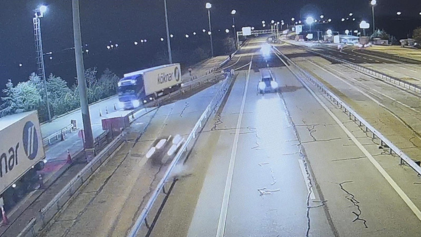 Edirne’de facianın eşiğinden dönüldü! Ters yöne giren alkollü sürücü kaza yaptı - Resim : 1