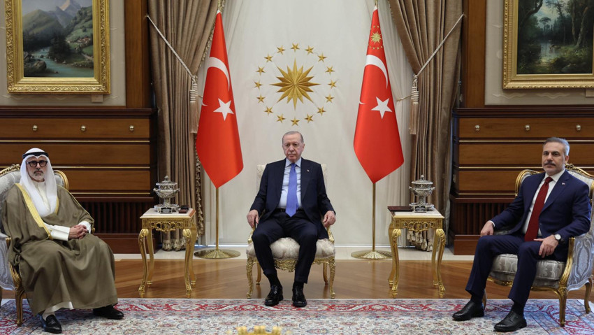 Cumhurbaşkanı Erdoğan,  Kuveyt Dışişleri Bakanı Cerrah el-Ahmed es-Sabah'ı kabul etti - Resim : 1