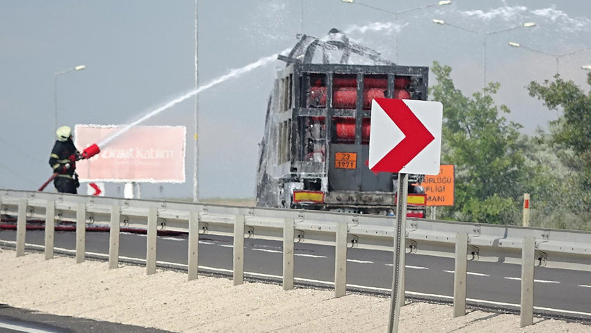 Aksaray'da korku dolu dakikalar! TIR'daki yangın ormana sıçradı: Tüp yüklüydü kaçtım - Resim : 4