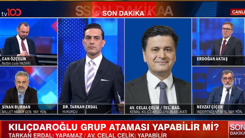 Kemal Kılıçdaroğlu grup ataması yapabilir mi? Avukatı Celal Çelik tv100’de konuştu - Resim : 3