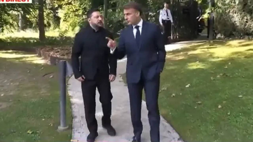 Mikrofonu unutup Trump'ın dedikodusunu yaptılar! Macron ile Zelenskiy'nin diyaloğu gündeme oturdu - Resim : 1