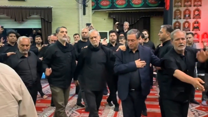 Türkçe ağıtlar eşliğinde matem! İran Cumhurbaşkanı Pezeşkiyan'ın o anları gündem oldu - Resim : 1