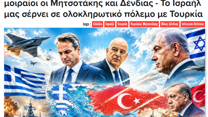 Kabusa dönüşen bir tuzak! Yunan medyasından çok konuşulacak İsrail yazısı: Bizi Türkiye ile savaşa sürüklüyorlar - Resim : 1