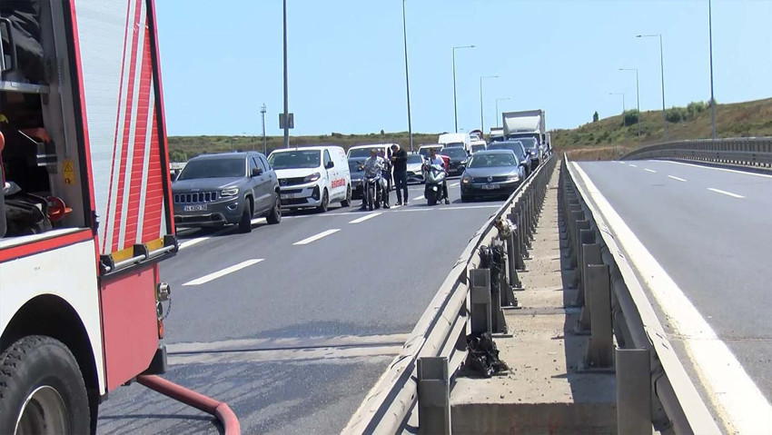 Başakşehir’de yol ortasında korku dolu anlar: Alevler bir anda her yeri sardı! - Resim : 3