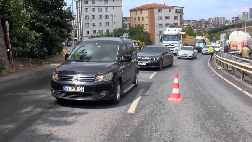 Maltepe’de yağışın ardından kaza! Facianın eşiğinden dönüldü! - Resim : 1