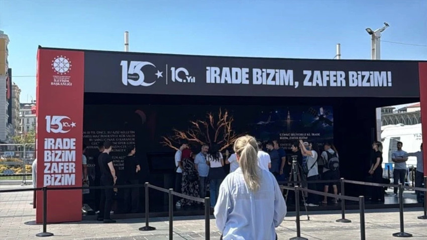İletişim Başkanlığı'ndan Taksim Meydanı'na 15 Temmuz dijital deneyim alanı - Resim : 1