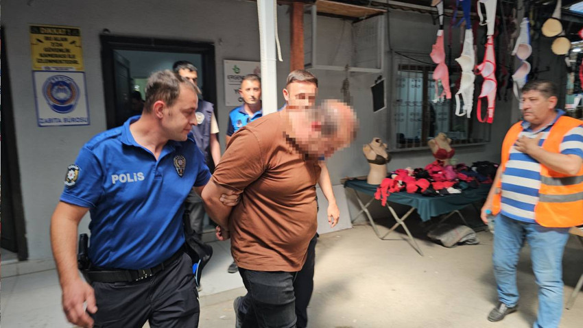 Pazarda kadınların görüntülerini çeken şüpheliye gözaltı! - Resim : 2