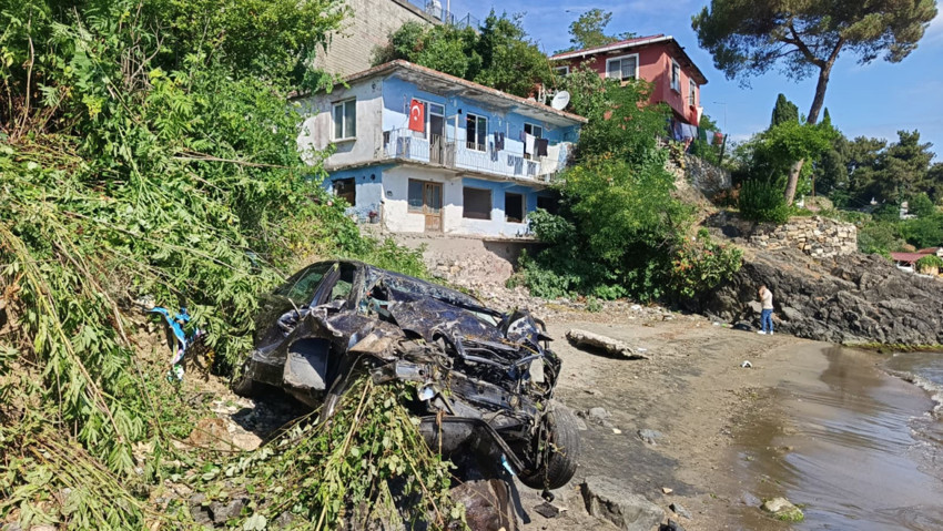 Ordu'da facianın eşiğinden dönüldü! 30 metre savruldu - Resim : 2
