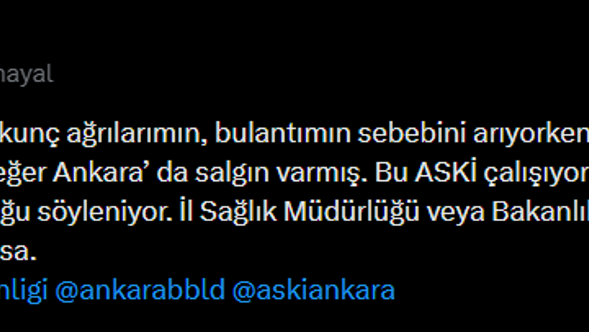 Ankara'da su kaynaklı salgın iddiası! Sosyal medya ayağa kalktı: Yüzlerce kişide aynı belirti - Resim : 6