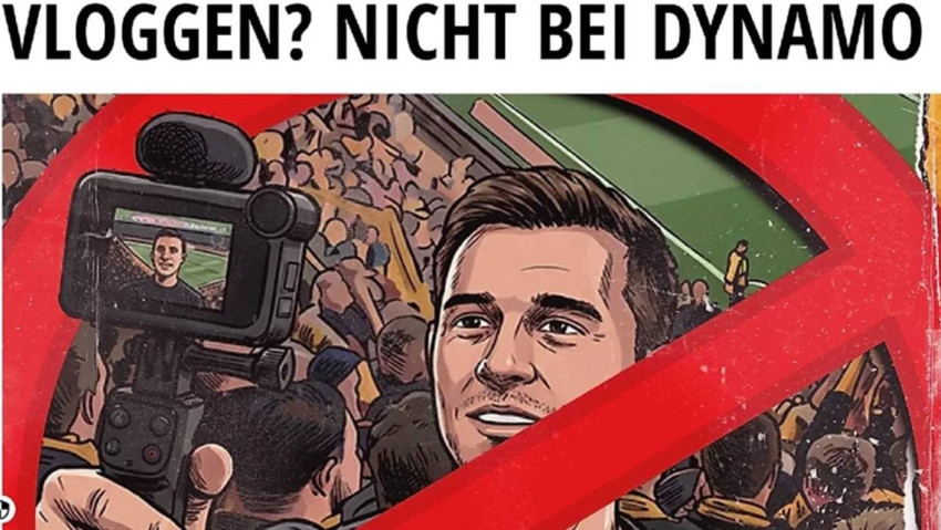 Stadyumda yeni kural: Artık giriş yok! "Vlog mu? Dresen'de asla" - Resim : 1