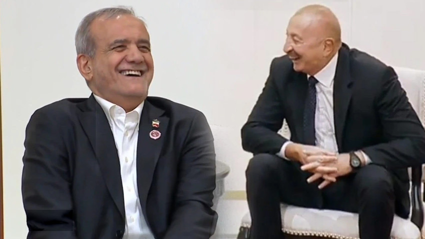 Bişkek'te Pezeşkiyan ve Aliyev arasında güne damga vuran Türkçe sohbet: "Niye Gürcü suyu içiyorsun" - Resim : 2