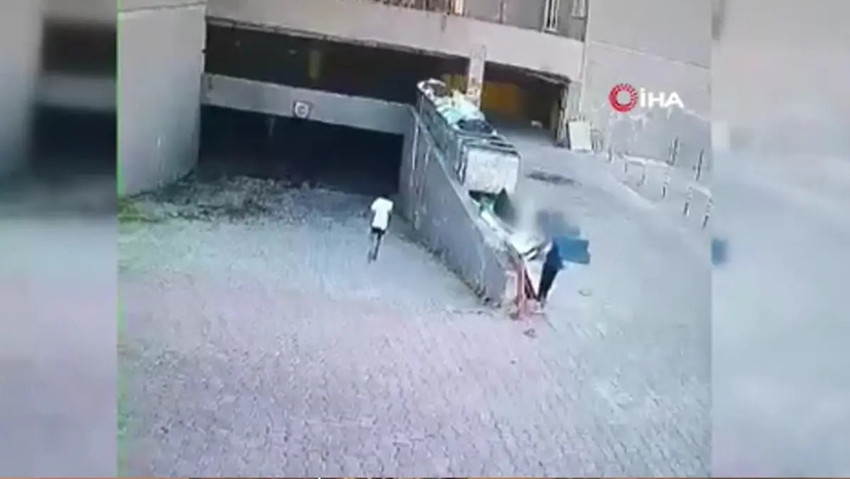 Alevler aşağıda, baba-oğul camda! Nefes kesen kurtarılma anı kamerada! - Resim : 6