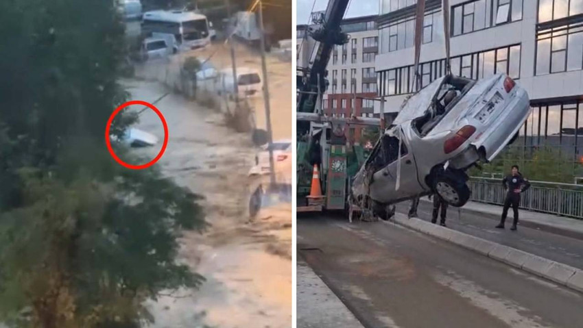 Sarıyer’deki sel felaketinin yeni görüntüleri ortaya çıktı! "Burada öleceğiz" - Resim : 1