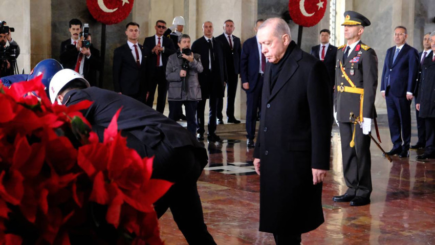 Türkiye Cumhuriyeti 103 yaşında! Cumhurbaşkanı Erdoğan ve devlet erkanı Anıtkabir'de: Kararlılıkla çalışmayı sürdüreceğiz - Resim : 1