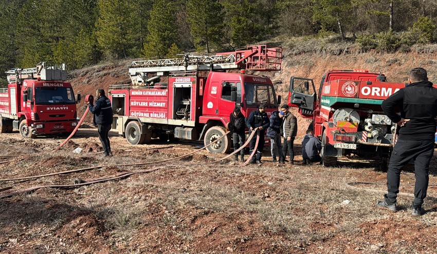 Bolu'da ormanlık alanda örtü yangını: 1 dönümlük alan zarar gördü! - Resim : 2