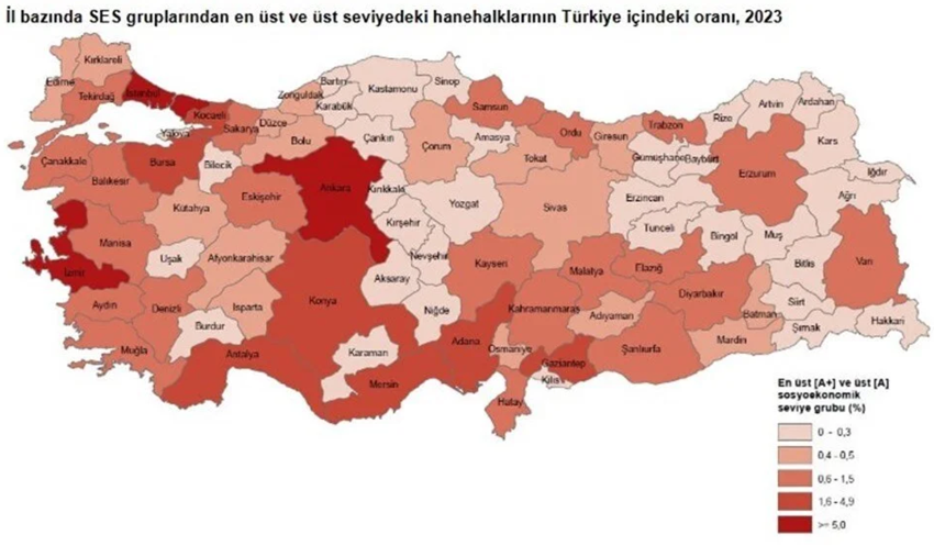 TÜİK yayımladı: Türkiye'nin en yoksul ve zenginlerinin yaşadıkları yerler belli oldu - Resim : 2