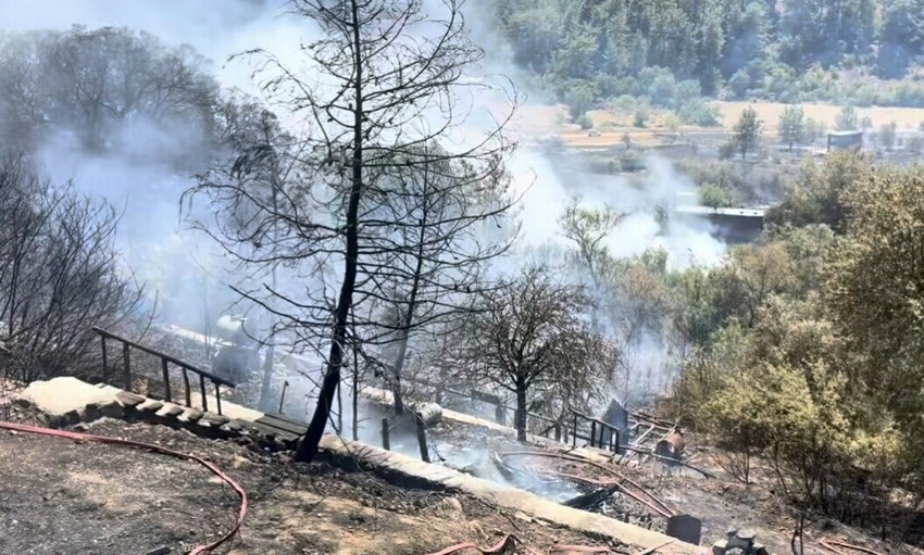 Muğla'da orman yangını! Alevler evlere ulaştı: Tahliye çalışmaları sürüyor - Resim : 2