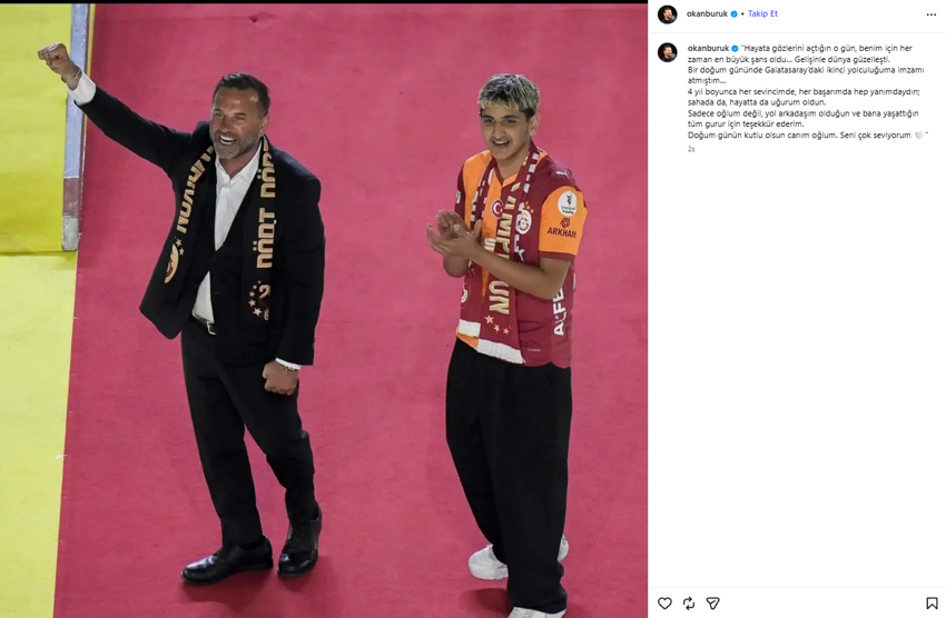 Okan Buruk’tan oğlu Ali Yiğit'in doğum gününde duygusal paylaşım - Resim : 1