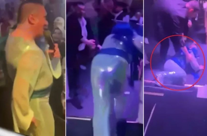Fenomen Murat Övüç sahnede yere kapaklandı! O hali sosyal medyada gündem oldu - Resim : 2