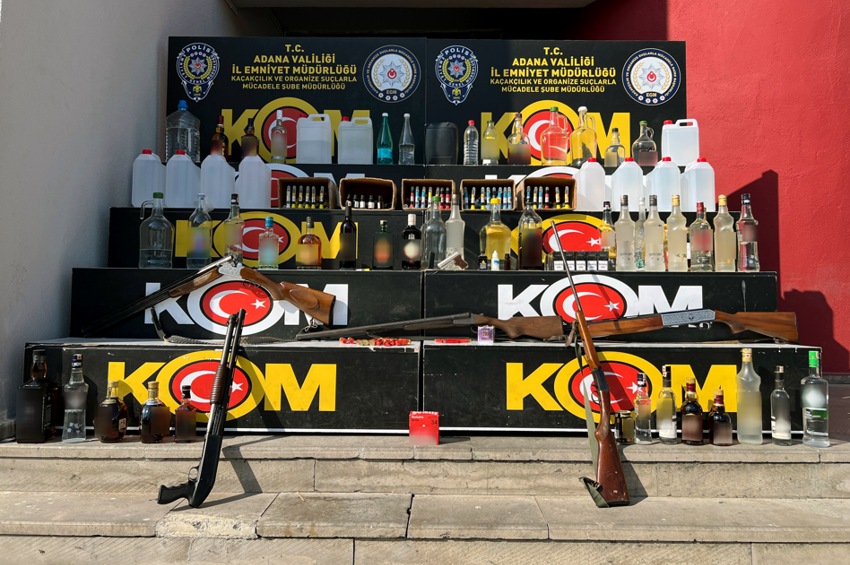 Adana merkezli 5 ilde sahte içki operasyonu! 14 gözaltı - Resim : 1